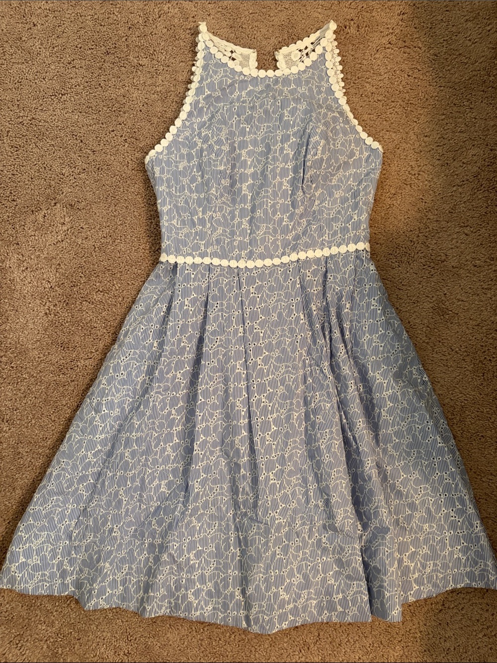 Lilly Pulitzer Tori Fit-and-Flare Eyelet Dress